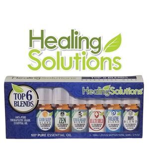 Healing Solutions Essential Oil Top Blends Gift Set Pack Of 6
